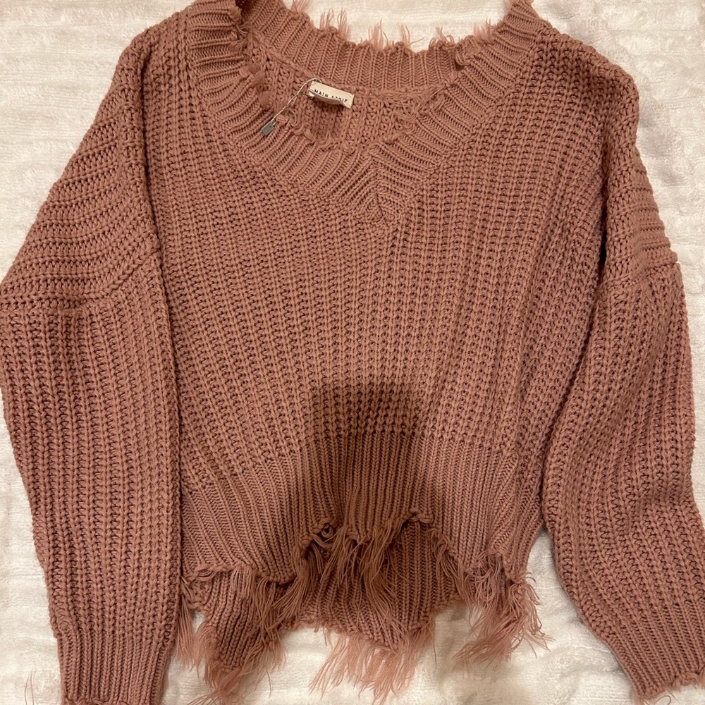 MAIN STRIP pink sweater